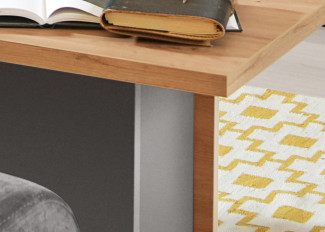 Couchtisch LIV´IN LUCERA in Basalt matt, Artisan Eiche Nachbildung